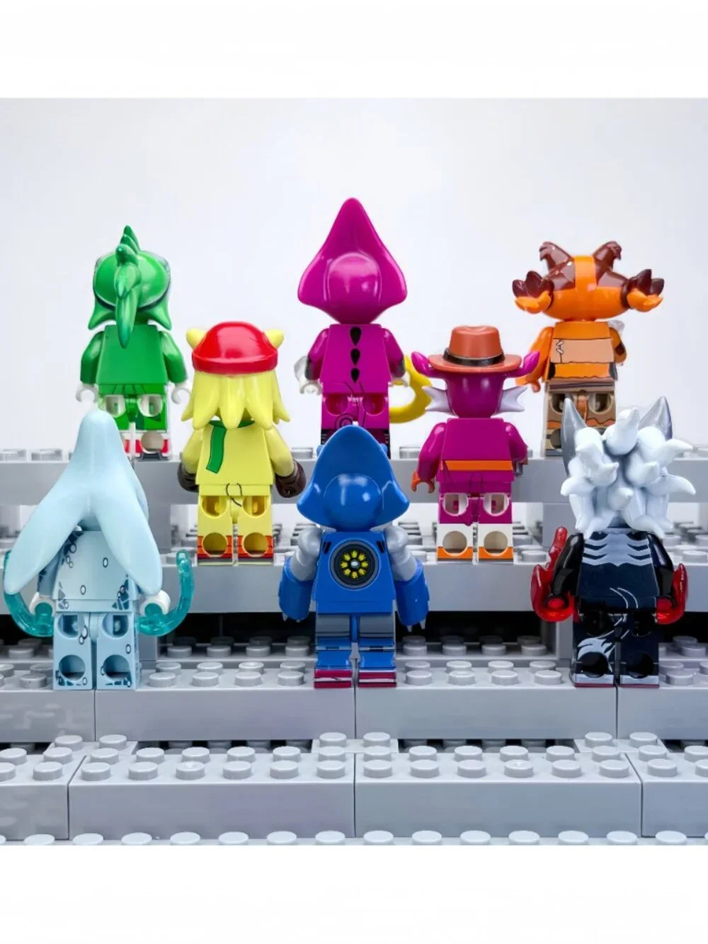 Sonic The Hedgehog Custom Minifigures Lot of 8
